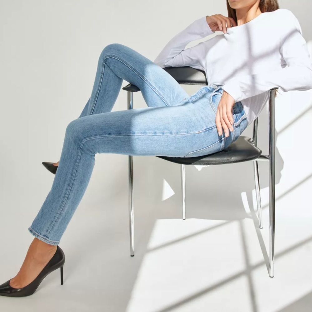 Denim Forum Yoko Mid Rise Slim Jeans